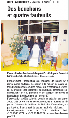 20100120 Des bouchons et quatre fauteuils - Oberhausbergen